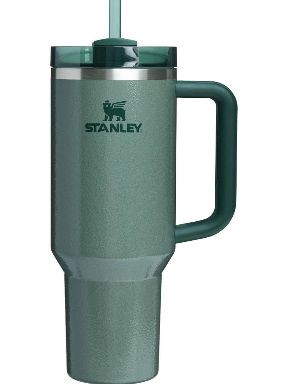 Stanley The Quencher H2.0 Flowstate 40-Ounce Tumbler Hammertone Green NWT
